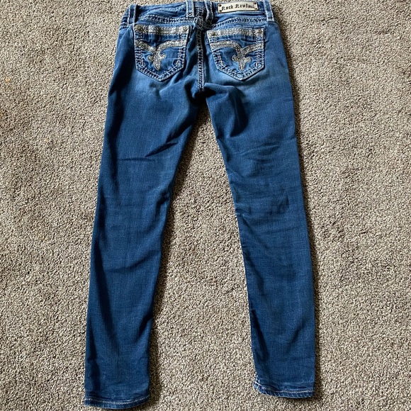 Rock Revival Sherry Skinny Ankle Rhinestone Sz 26 - Picture 2 of 4